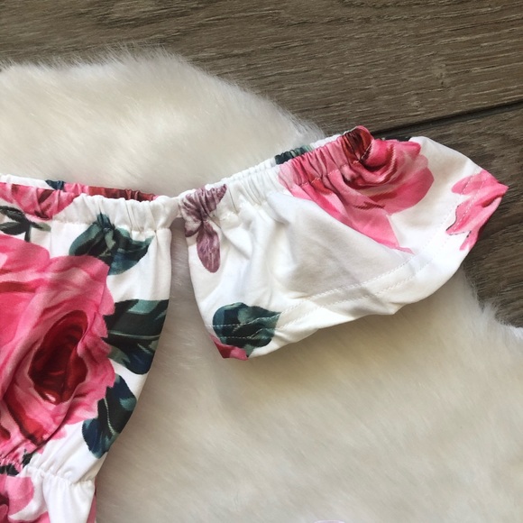 Baby Girl Boutique Rose Romper - Picture 2 of 2